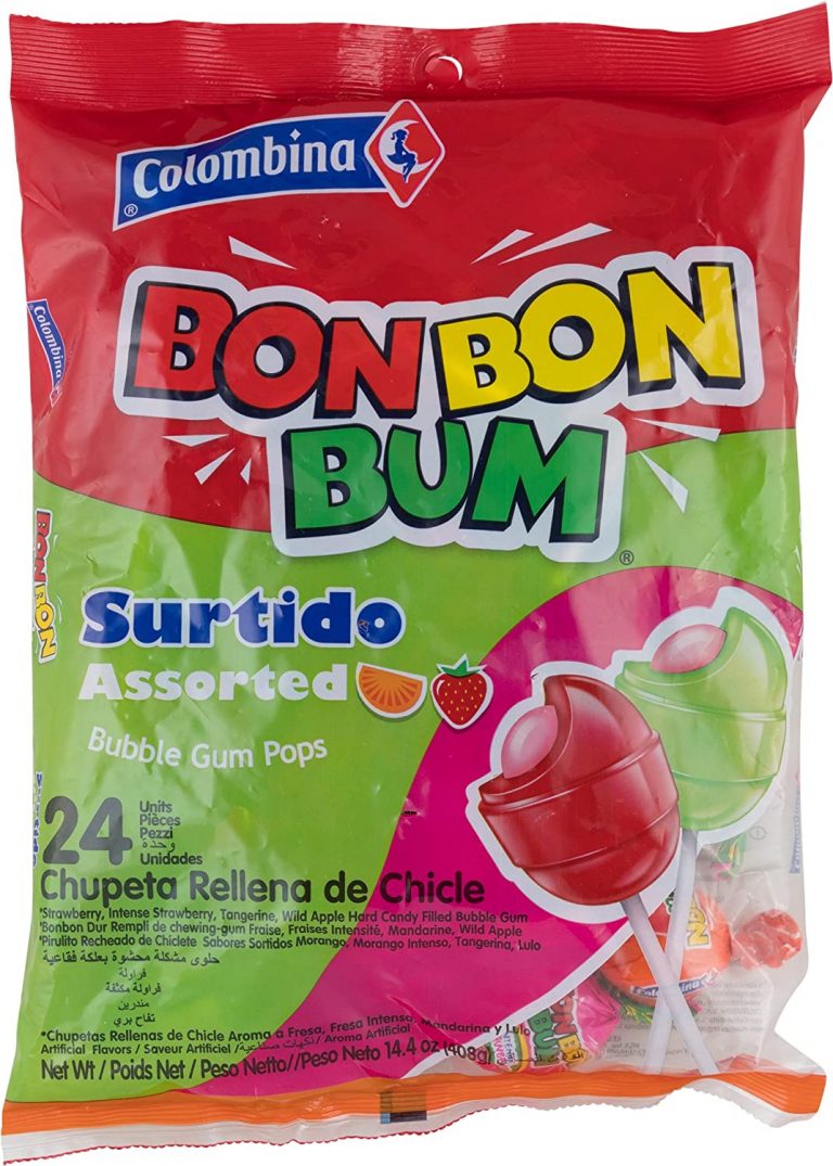 Bon Bon Bum Bubble Gum Lollipops