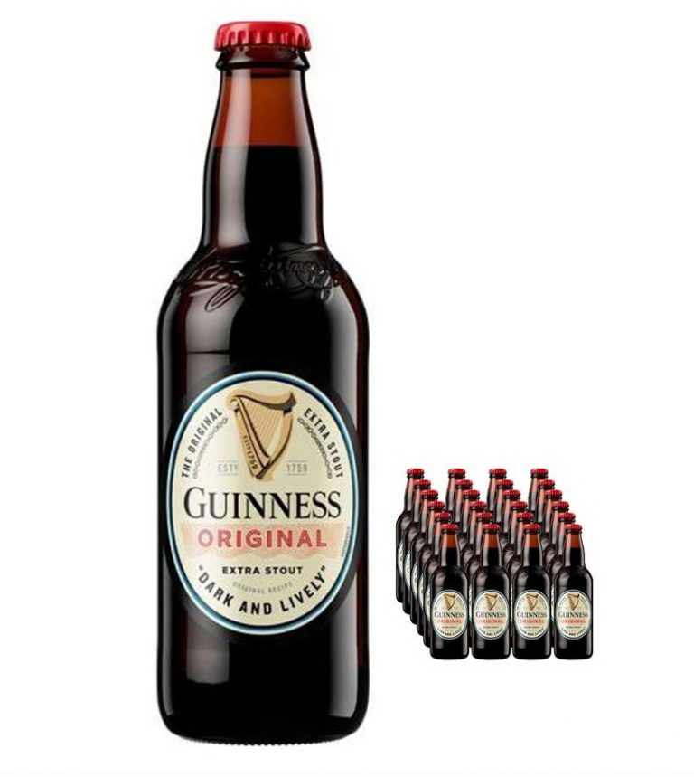 Guinness Original Extra Stout Beer Bottle Multipack, 24 x 330 ml
