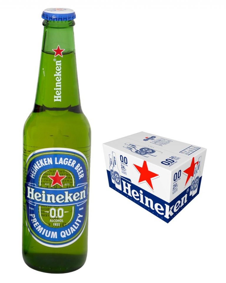 Heineken 0.0% Alcohol Free Beer Bottle Multipack, 24 x 330 ml