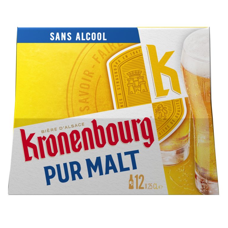 KRONENBOURG pure malt alcohol-free blonde beer3